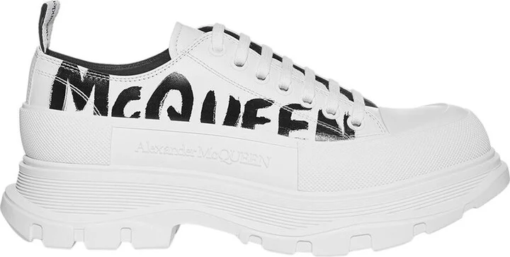Alexander Mcqueen Tread Slick Lace Up Leather Sneaker