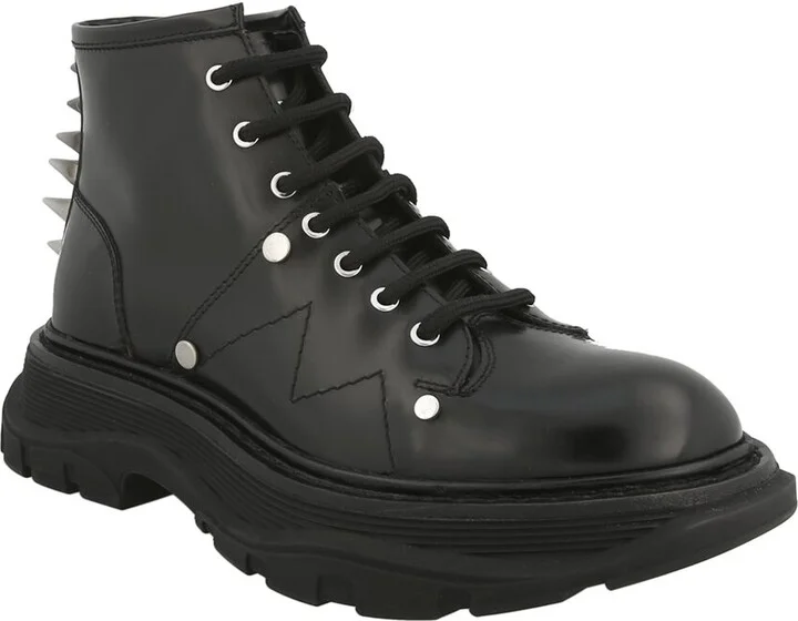 Alexander Mcqueen Tread Slick Leather Boot