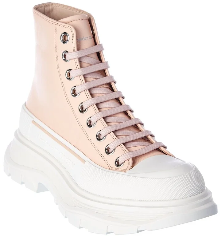 Alexander Mcqueen Tread Slick Leather Boot