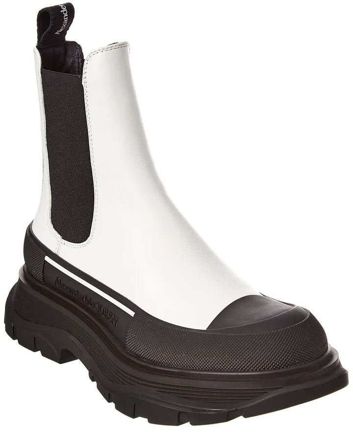 Alexander Mcqueen Tread Slick Leather Boot