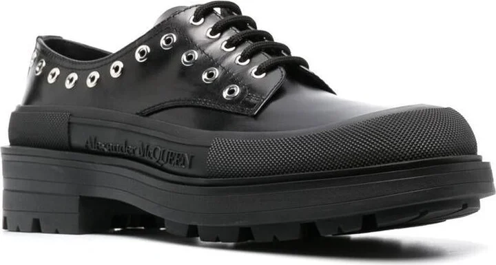 Alexander McQueen Tread Slick Leather Brogues - Image 2