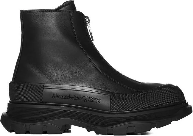 Alexander McQueen Tread Slick Zip Detailed Boots