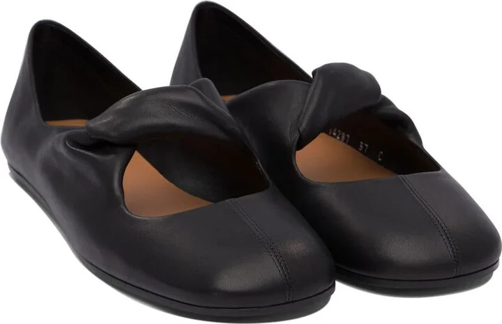 Alexander McQueen Twisted Detail Ballet Flats - Image 2