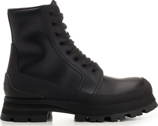 Alexander McQueen Wander Lace-Up Ankle Boots