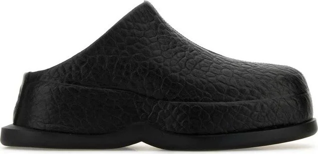 Alexander McQueen Wave Skull Embossed Mules