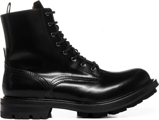 Alexander McQueen Worker Combat Boots