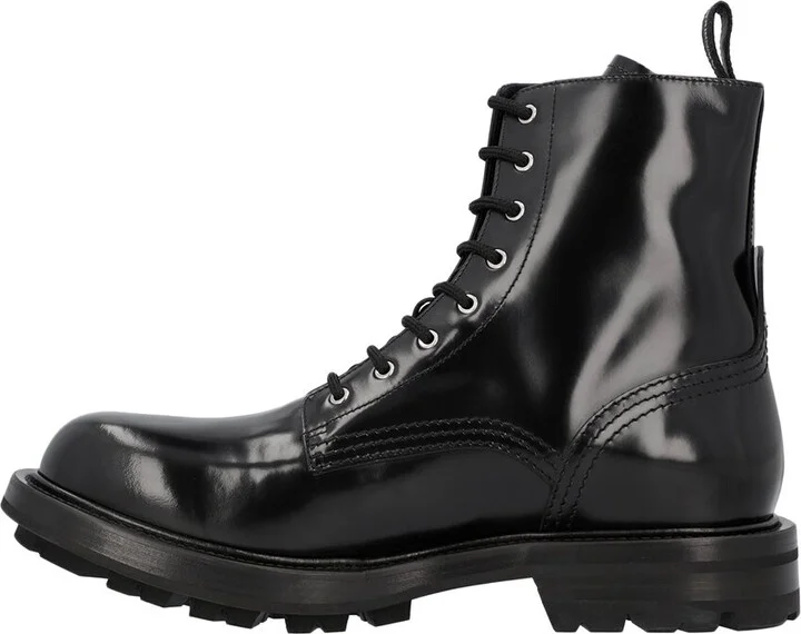 Alexander Mcqueen Worker Leather Boot - Image 2
