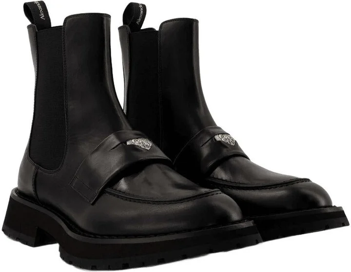 Alexander McQueen Worker Punk Ankle Boots - Image 2