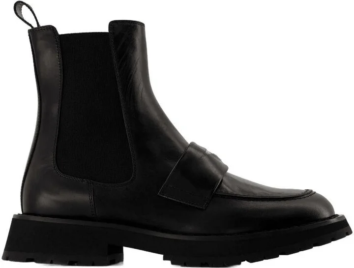 Alexander McQueen Worker Punk Ankle Boots