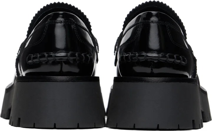 Alexander Wang Black Carter Mid-Heel Lug Loafers - Image 2