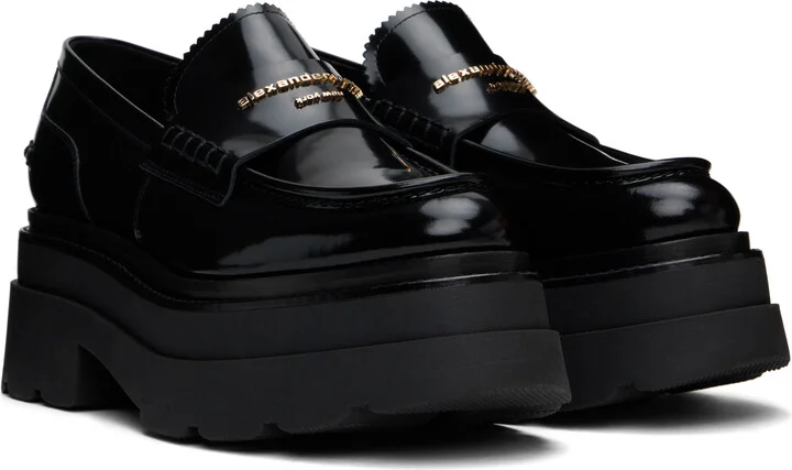 Alexander Wang Black Carter Platform Loafers - Image 4