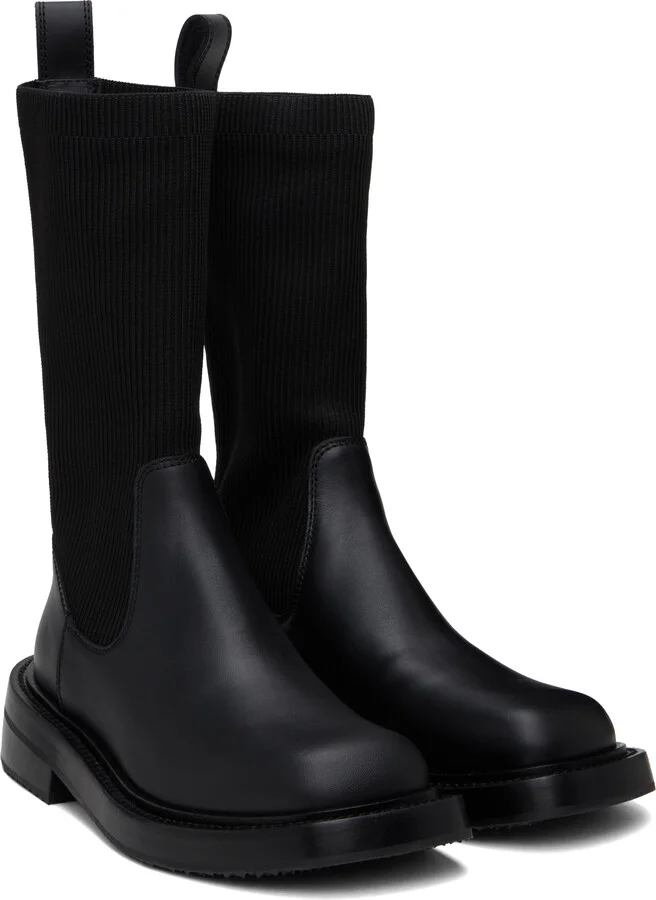 Alexander Wang Black Detroit Sock Boots - Image 4