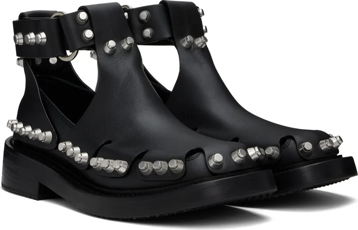 Alexander Wang Black Dixon Buckle Boots - Image 4