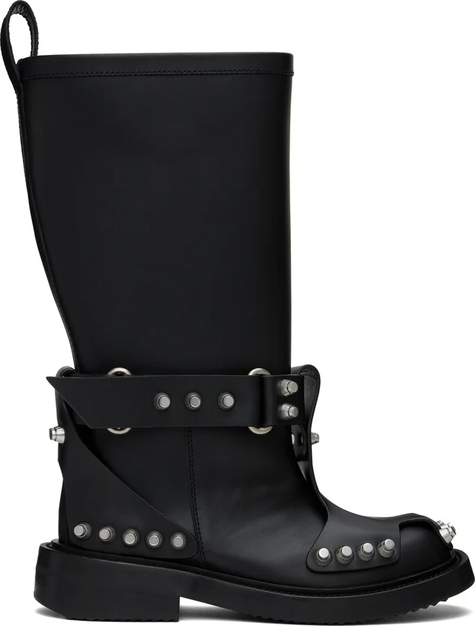 Alexander Wang Black Dixon Buckle Boots