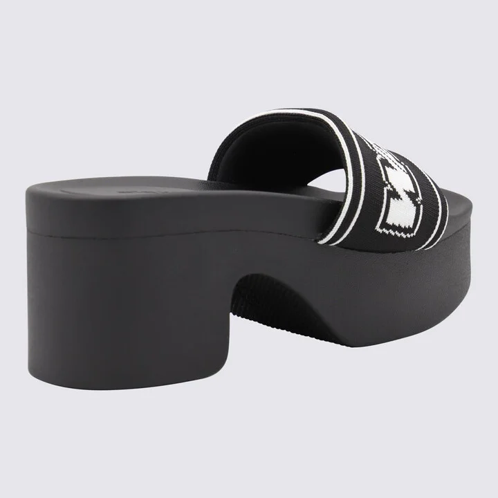 Alexander Wang Black Leather Sandals - Image 3