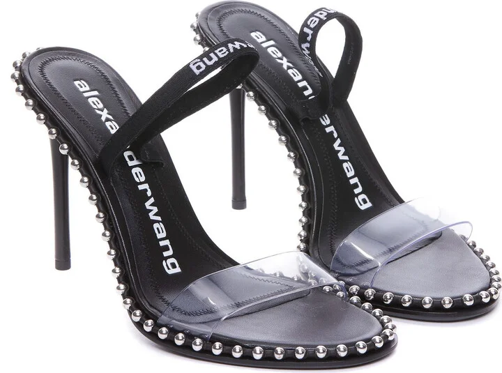 Alexander Wang Black Leather Sandals - Image 4