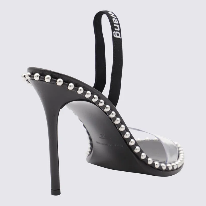 Alexander Wang Black Leather Sandals - Image 3