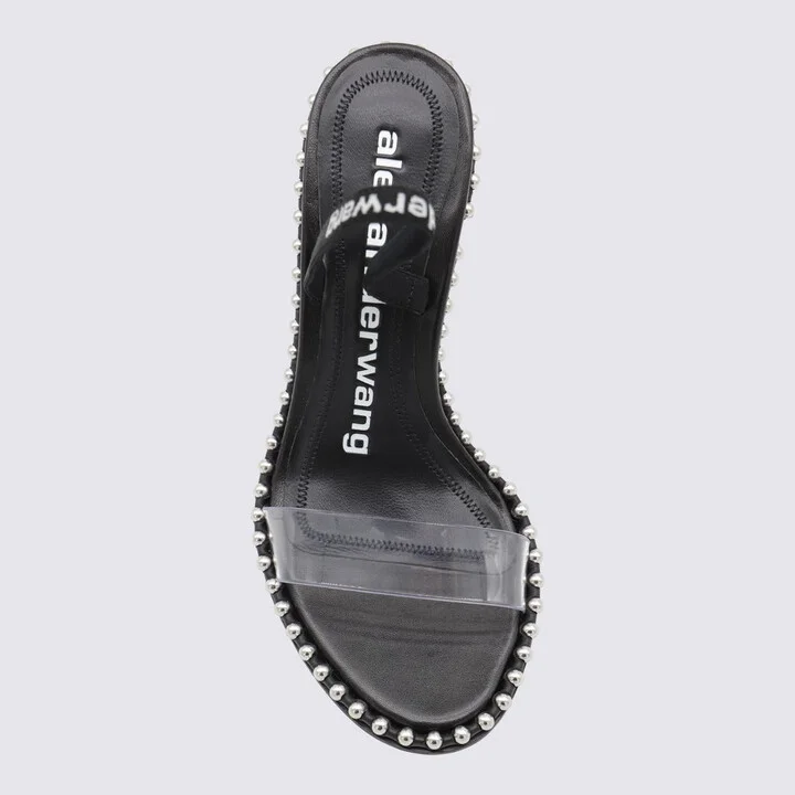 Alexander Wang Black Leather Sandals - Image 4