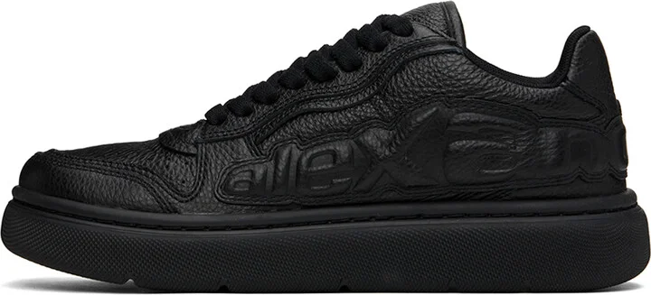 Alexander Wang Black Puff Pebble Leather Sneakers - Image 3