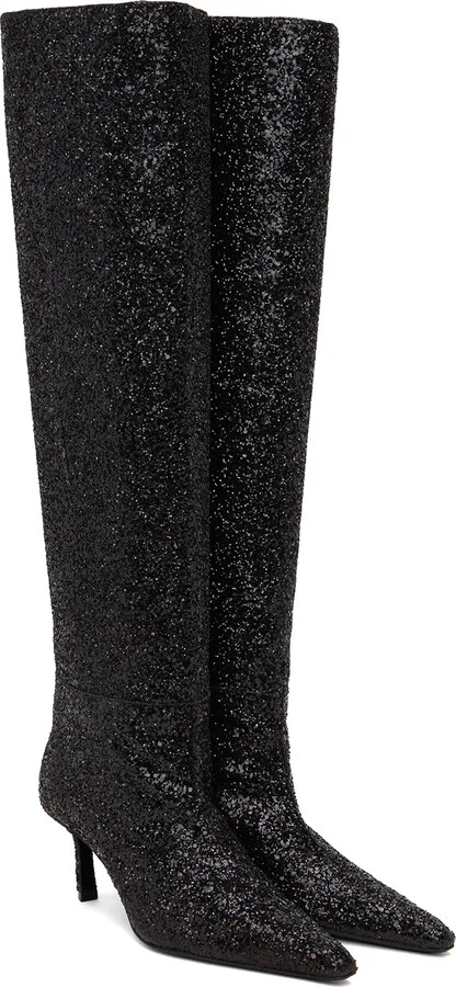 Alexander Wang Black Viola Slouch Boots - Image 4