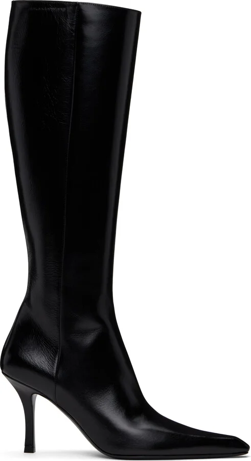 Alexander Wang Black Vivica 85mm Knee-High Tall Boots