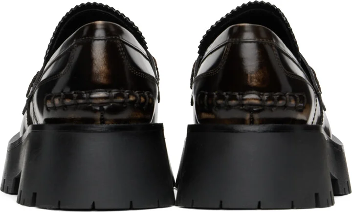 Alexander Wang Brown Carter Mid-Heel Lug Loafers - Image 2