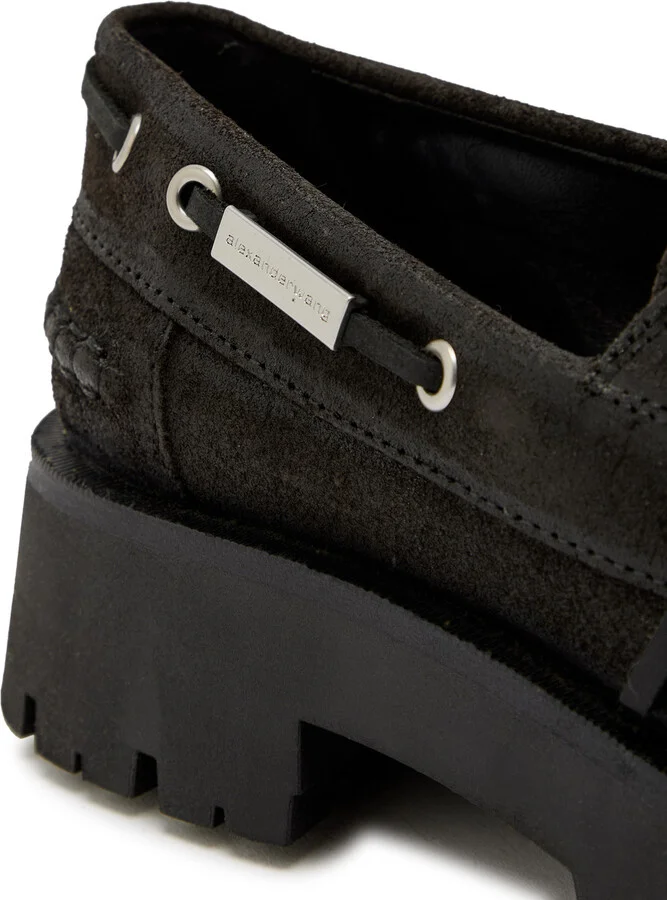 Alexander Wang Carson 50 Waxed Suede Boat Shoes - Image 7