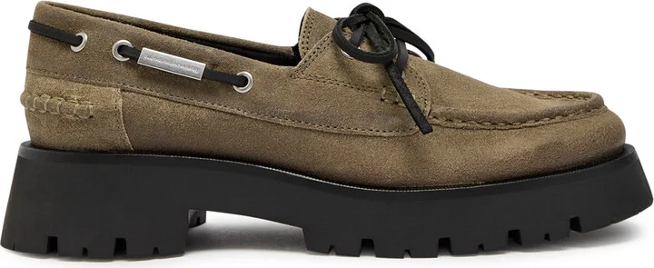 Alexander Wang Carson 50 Waxed Suede Boat Shoes