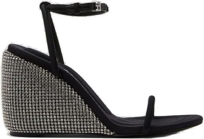 Alexander Wang Dahlia Embellished Wedge Sandals