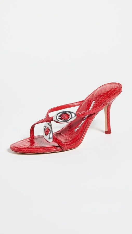 Alexander Wang Dome 85 Strappy Slide Sandals - Image 4