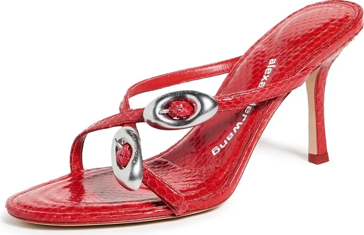 Alexander Wang Dome 85 Strappy Slide Sandals