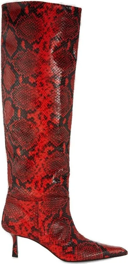 Alexander Wang Embossed Pointed-Toe Boots