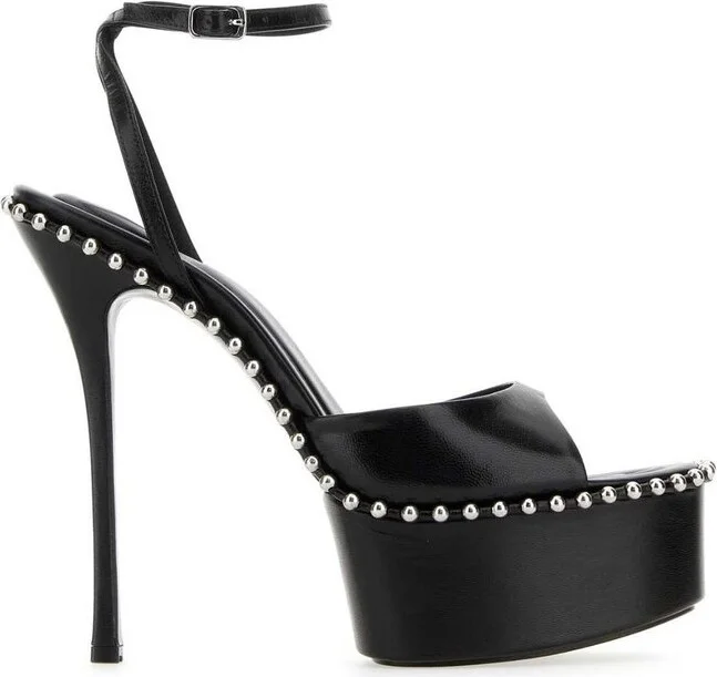 Alexander Wang Emebllished Open Toe Sandals