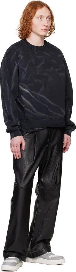 Alexander Wang Gray & White Puff Pebble Leather Sneakers - Image 5