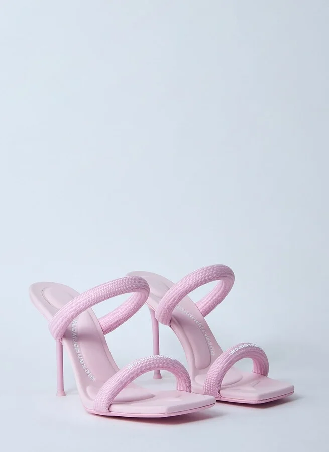 Alexander Wang Julie Tubular Heeled Sandals - Woman Sandals Pink Eu - 38 - Image 2