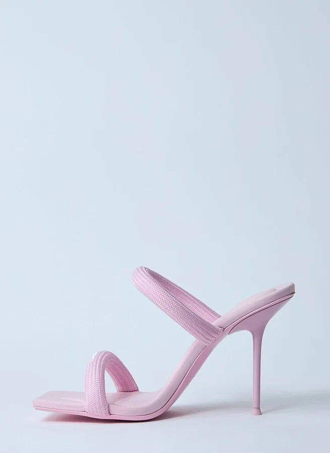 Alexander Wang Julie Tubular Heeled Sandals - Woman Sandals Pink Eu - 38 - Image 4