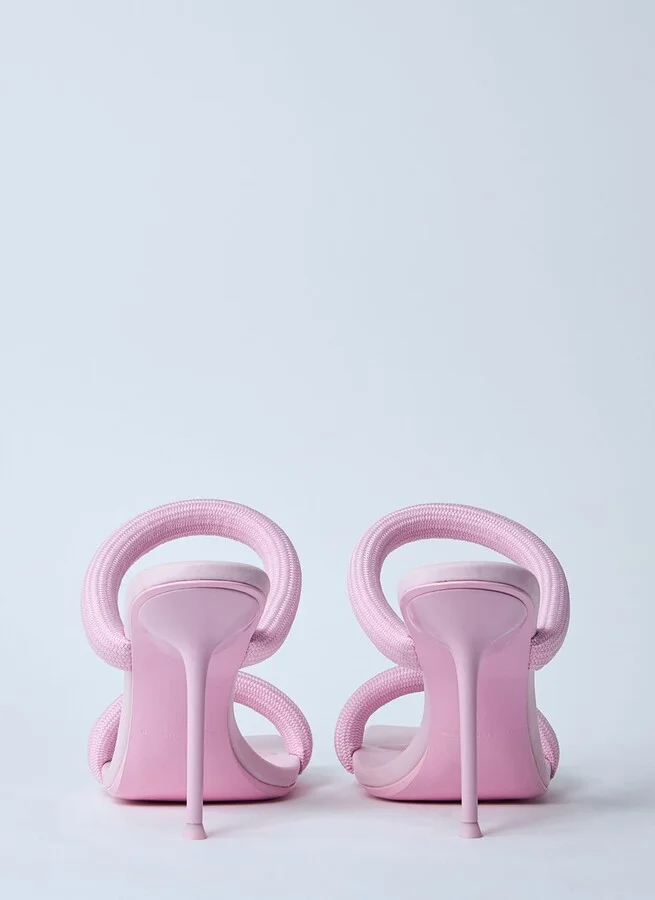 Alexander Wang Julie Tubular Heeled Sandals - Woman Sandals Pink Eu - 38 - Image 5