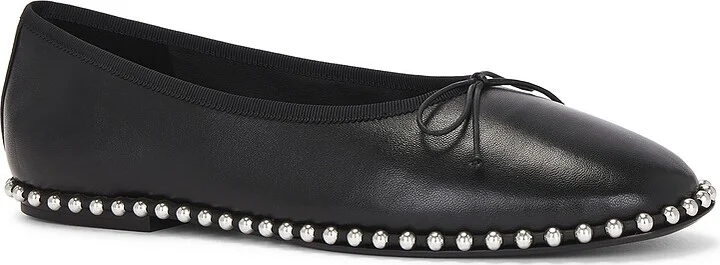 Alexander Wang Lina Ballchain Flat in Black - Image 2