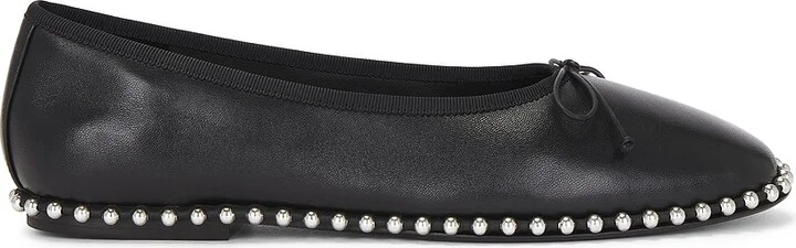 Alexander Wang Lina Ballchain Flat in Black