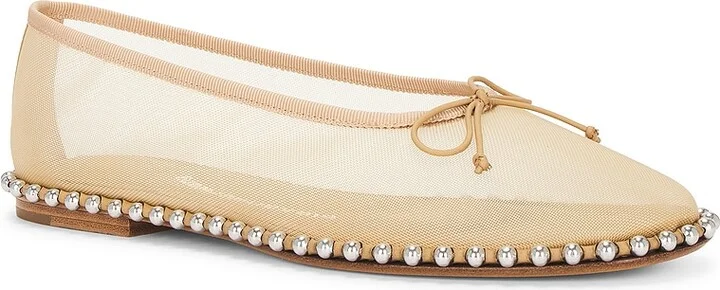 Alexander Wang Lina Ballchain Flat in Nude - Image 2