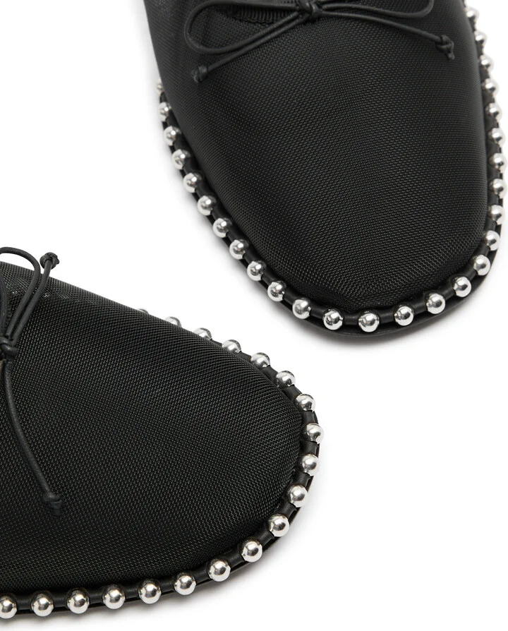 Alexander Wang Lina Studded Mesh Ballet Flats - Image 3