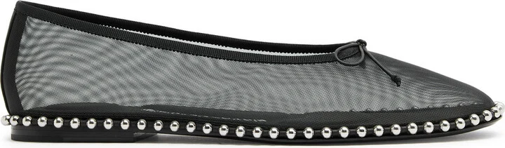 Alexander Wang Lina Studded Mesh Ballet Flats
