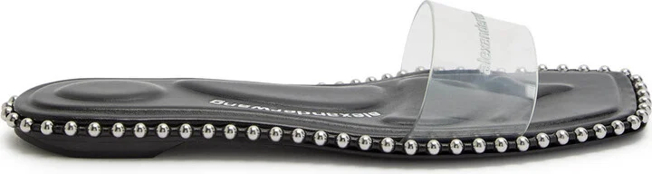 Alexander Wang Nia Ballchain Leather Sliders