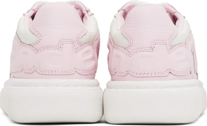 Alexander Wang Pink & Off-White Puff Pebble Leather Sneakers - Image 2