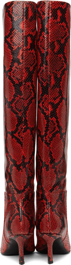 Alexander Wang Red Viola Slouch Boots - Image 2