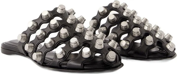 Alexander Wang Rexa Cage Slide Flat Shoes - Image 2