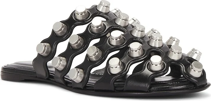 Alexander Wang Rexa Cage Slide in Black - Image 2