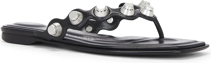 Alexander Wang Rexa Thong Sandal in Black - Image 2