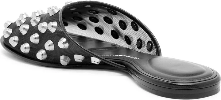 Alexander Wang Rhodes Stud-embellished Mesh Ballet Flats - Image 2