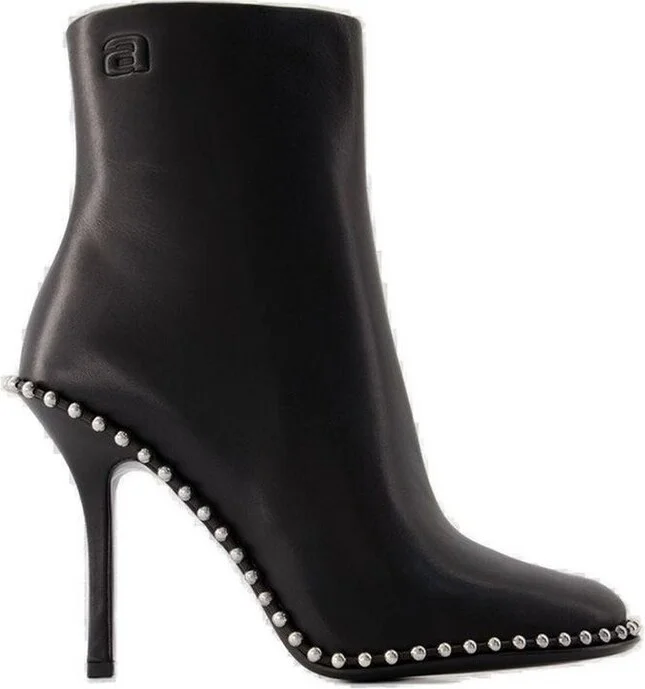 Alexander Wang Stud Embellished Round Toe Boots